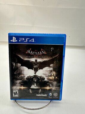 EUC PS4 Play Station Batman Arkham Knight Gaming Game Disc Mature 17+ Rating